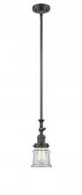 Innovations Lighting 206-OB-G182S - Canton - 1 Light - 5 inch - Oil Rubbed Bronze - Stem Hung - Mini Pendant