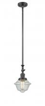 Innovations Lighting 206-OB-G534 - Oxford - 1 Light - 7 inch - Oil Rubbed Bronze - Stem Hung - Mini Pendant