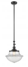 Innovations Lighting 206-OB-G542 - Oxford - 1 Light - 12 inch - Oil Rubbed Bronze - Stem Hung - Mini Pendant