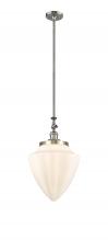 Innovations Lighting 206-SN-G661-12 - Bullet - 1 Light - 12 inch - Brushed Satin Nickel - Stem Hung - Mini Pendant