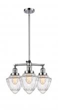 Innovations Lighting 207-PC-G664-7 - Bullet - 3 Light - 20 inch - Polished Chrome - Stem Hung - Chandelier