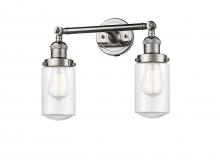 Innovations Lighting 208-PN-G312 - Dover - 2 Light - 14 inch - Polished Nickel - Bath Vanity Light