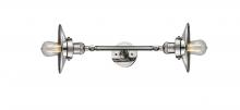 Innovations Lighting 208L-PN-M1 - Railroad - 2 Light - 8 inch - Polished Nickel - Bath Vanity Light