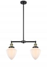 Innovations Lighting 209-BAB-G661-7 - Bullet - 2 Light - 24 inch - Black Antique Brass - Stem Hung - Island Light