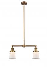 Innovations Lighting 209-BB-G181S - Canton - 2 Light - 21 inch - Brushed Brass - Stem Hung - Island Light