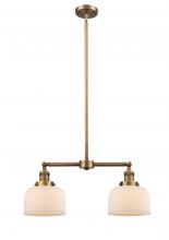 Innovations Lighting 209-BB-G71 - Bell - 2 Light - 21 inch - Brushed Brass - Stem Hung - Island Light