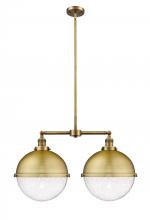 Innovations Lighting 209-BB-HFS-124-BB - Hampden - 2 Light - 18 inch - Brushed Brass - Stem Hung - Island Light