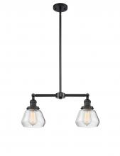 Innovations Lighting 209-BK-G172 - Fulton - 2 Light - 21 inch - Matte Black - Stem Hung - Island Light