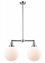 Innovations Lighting 209-PC-G201-10 - Beacon - 2 Light - 25 inch - Polished Chrome - Stem Hung - Island Light