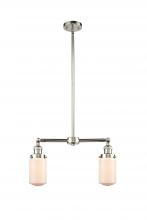 Innovations Lighting 209-PN-G311 - Dover - 2 Light - 21 inch - Polished Nickel - Stem Hung - Island Light