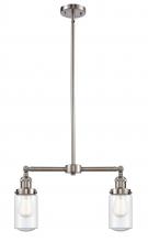 Innovations Lighting 209-SN-G314 - Dover - 2 Light - 21 inch - Brushed Satin Nickel - Stem Hung - Island Light