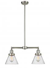 Innovations Lighting 209-SN-G44 - Cone - 2 Light - 21 inch - Brushed Satin Nickel - Stem Hung - Island Light