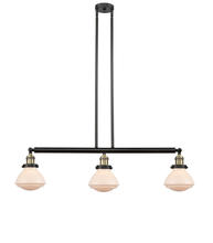 Innovations Lighting 213-BAB-G321 - Olean - 3 Light - 39 inch - Black Antique Brass - Stem Hung - Island Light