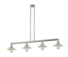 Innovations Lighting 214-SN-G2 - Halophane - 4 Light - 53 inch - Brushed Satin Nickel - Stem Hung - Island Light