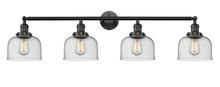 Innovations Lighting 215-BK-G74 - Bell - 4 Light - 44 inch - Matte Black - Bath Vanity Light