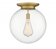 Innovations Lighting 221-1F-BB-G202-18 - Beacon - 1 Light - 18 inch - Brushed Brass - Flush Mount