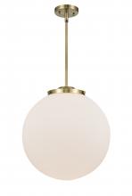 Innovations Lighting 221-1S-AB-G201-16 - Beacon - 1 Light - 16 inch - Antique Brass - Cord hung - Pendant