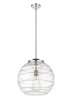 Innovations Lighting 221-1S-PN-G1213-16-BB-95-LED - Athens Deco Swirl - 1 Light - 16 inch - Polished Nickel - Cord hung - Pendant