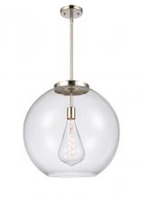 Innovations Lighting 221-1S-PN-G122-18 - Athens - 1 Light - 18 inch - Polished Nickel - Stem Hung - Pendant