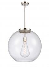 Innovations Lighting 221-1S-PN-G124-18 - Athens - 1 Light - 18 inch - Polished Nickel - Stem Hung - Pendant