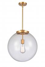 Innovations Lighting 221-1S-SG-G202-16 - Beacon - 1 Light - 16 inch - Satin Gold - Stem Hung - Pendant