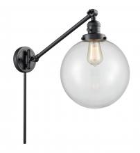 Innovations Lighting 237-BK-G202-10 - Beacon - 1 Light - 10 inch - Matte Black - Swing Arm