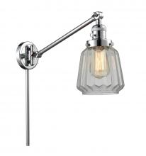 Innovations Lighting 237-PC-G142 - Chatham - 1 Light - 8 inch - Polished Chrome - Swing Arm