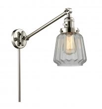 Innovations Lighting 237-PN-G142 - Chatham - 1 Light - 8 inch - Polished Nickel - Swing Arm