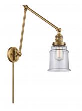 Innovations Lighting 238-BB-G182 - Canton - 1 Light - 6 inch - Brushed Brass - Swing Arm