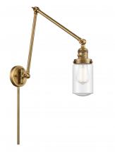 Innovations Lighting 238-BB-G314 - Dover - 1 Light - 5 inch - Brushed Brass - Swing Arm