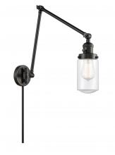 Innovations Lighting 238-BK-G312 - Dover - 1 Light - 5 inch - Matte Black - Swing Arm