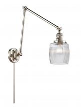 Innovations Lighting 238-PN-G302 - Colton - 1 Light - 8 inch - Polished Nickel - Swing Arm