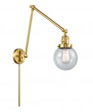 Innovations Lighting 238-SG-G204-6 - Beacon - 1 Light - 6 inch - Satin Gold - Swing Arm