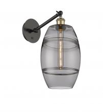 Innovations Lighting 317-1W-BAB-G557-8SM - Vaz - 1 Light - 8 inch - Black Antique Brass - Sconce