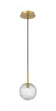 Innovations Lighting 320-1P-BB-G320-6CL-BB - Barrington - 1 Light - 6 inch - Brushed Brass - Cord hung - Mini Pendant