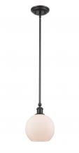  341-1S-BK-G121-8 - Concord - 1 Light - 8 inch - Matte Black - Mini Pendant