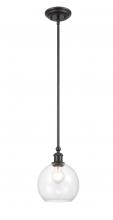 Innovations Lighting 341-1S-BK-G122-8 - Concord - 1 Light - 8 inch - Matte Black - Mini Pendant