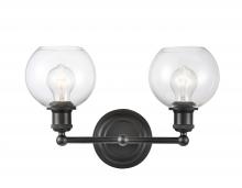 Innovations Lighting 341-2W-BK-G122-6 - Concord - 2 Light - 16 inch - Matte Black - Bath Vanity Light