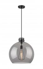 Innovations Lighting 410-1PL-BK-G410-18SM - Newton Sphere - 1 Light - 18 inch - Matte Black - Cord hung - Pendant