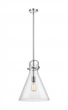 Innovations Lighting 410-1SL-PN-G411-14CL - Newton Cone - 1 Light - 14 inch - Polished Nickel - Pendant