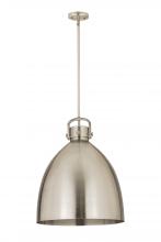 Innovations Lighting 410-1SL-SN-M412-18SN - Newton Sphere - 1 Light - 18 inch - Satin Nickel - Pendant