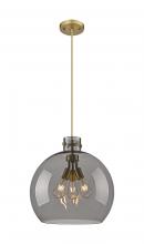 Innovations Lighting 410-3PL-BB-G410-18SM - Newton Sphere - 3 Light - 18 inch - Brushed Brass - Cord hung - Pendant