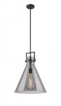 Innovations Lighting 411-1SL-BK-G411-16SM - Newton Cone - 1 Light - 16 inch - Matte Black - Cord hung - Pendant