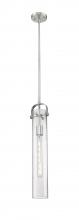  413-1SS-SN-G413-1S-4SDY - Pilaster - 1 Light - 4 inch Glass - Satin Nickel - Pendant