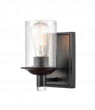 Innovations Lighting 417-1W-BK-G4174-LED - Manhattan - 1 Light - 5 inch - Matte Black - Bath Vanity Light