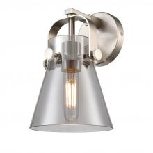 Innovations Lighting 423-1W-SN-G411-6SM - Pilaster II Cone - 1 Light - 7 inch - Satin Nickel - Sconce