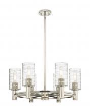 Innovations Lighting 434-6CR-PN-G434-7DE - Crown Point - 6 Light - 24 inch - Polished Nickel - Chandelier