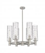 Innovations Lighting 434-6CR-SN-G434-12DE - Crown Point - 6 Light - 24 inch - Satin Nickel - Chandelier