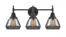  447-3W-BK-G173 - Fulton - 3 Light - 25 inch - Matte Black - Bath Vanity Light