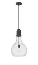 Innovations Lighting 492-1S-BK-G584-12 - Amherst - 1 Light - 12 inch - Matte Black - Stem hung - Mini Pendant